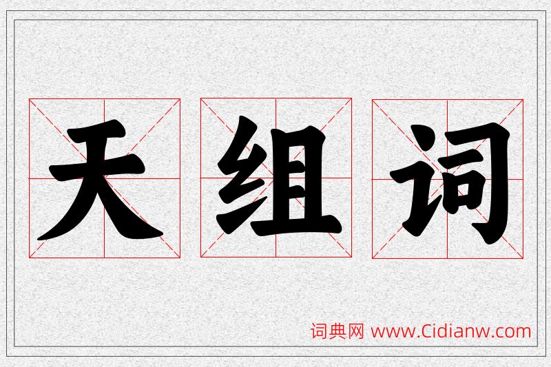 天字的组词