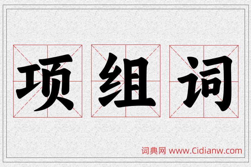 项字的组词